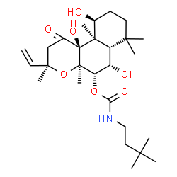 ChemSpider 2D Image | (3R,4aR,5S,6S,6aS,10S,10aR,10bS)-6,10,10b-Trihydroxy-3,4a,7,7,10a-pentamethyl-1-oxo-3-vinyldodecahydro-1H-benzo[f]chromen-5-yl (3,3-dimethylbutyl)carbamate | C27H45NO7