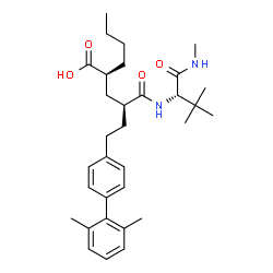 ChemSpider 2D Image | (2S,4R)-2-Butyl-6-(2',6'-dimethyl-4-biphenylyl)-4-{[(2S)-3,3-dimethyl-1-(methylamino)-1-oxo-2-butanyl]carbamoyl}hexanoic acid | C32H46N2O4