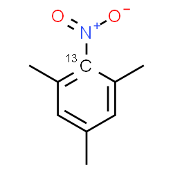 ChemSpider 2D Image | 1,3,5-Trimethyl-2-nitro(2-~13~C)benzene | C813CH11NO2