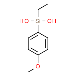ChemSpider 2D Image | Ethyl(4-methoxyphenyl)silanediol | C9H14O3Si