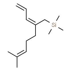ChemSpider 2D Image | Trimethyl[(2Z)-6-methyl-2-(2-propen-1-ylidene)-5-hepten-1-yl]silane | C14H26Si