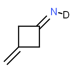 ChemSpider 2D Image | 3-Methylenecyclobutan(~2~H)imine | C5H6DN