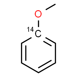 ChemSpider 2D Image | Methoxy(1-~14~C)benzene | C614CH8O