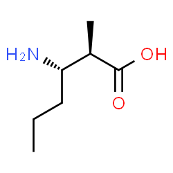 ChemSpider 2D Image | (2R,3S)-3-Amino-2-methylhexanoic acid | C7H15NO2