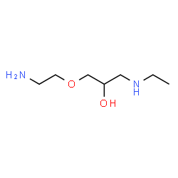 ChemSpider 2D Image | 1-(2-Aminoethoxy)-3-(ethylamino)-2-propanol | C7H18N2O2