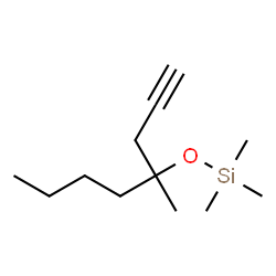 ChemSpider 2D Image | Trimethyl[(4-methyl-1-octyn-4-yl)oxy]silane | C12H24OSi