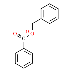 ChemSpider 2D Image | Benzyl (alpha-~13~C,O-~18~O)benzoate | C1313CH12O18O