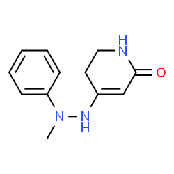 ChemSpider 2D Image | 4-(2-Methyl-2-phenylhydrazino)-5,6-dihydro-2(1H)-pyridinone | C12H15N3O