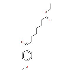 ChemSpider 2D Image | Ethyl 8-(4-methoxyphenyl)-8-oxooctanoate | C17H24O4