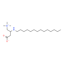 ChemSpider 2D Image | 3-(Tetradecylamino)-4-(trimethylammonio)butanoate | C21H44N2O2