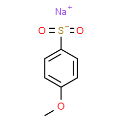 ChemSpider 2D Image | Benzene, 1-(dioxidosulfanyl)-4-methoxy-, sodium salt (1:1) | C7H7NaO3S