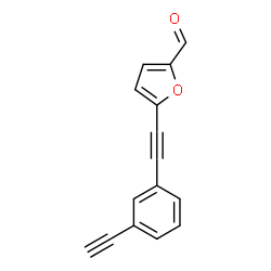 ChemSpider 2D Image | 5-[(3-Ethynylphenyl)ethynyl]-2-furaldehyde | C15H8O2