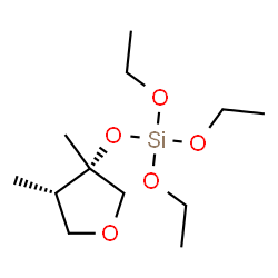 ChemSpider 2D Image | (3S,4S)-3,4-Dimethyltetrahydro-3-furanyl triethyl orthosilicate | C12H26O5Si