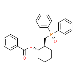ChemSpider 2D Image | (1S,2S)-2-[(Diphenylphosphoryl)methyl]cyclohexyl benzoate | C26H27O3P