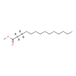 ChemSpider 2D Image | Methyl (2,2,3,3-~2~H_4_)tetradecanoate | C15H26D4O2
