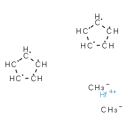 ChemSpider 2D Image | carbanide; cyclopentane; hafnium(+4) cation | C12H16Hf