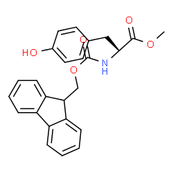 ChemSpider 2D Image | Methyl N-[(9H-fluoren-9-ylmethoxy)carbonyl]-L-tyrosinate | C25H23NO5