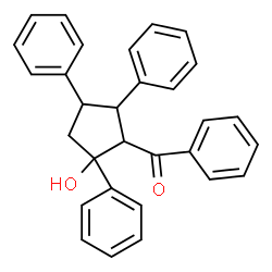 ChemSpider 2D Image | (2-Hydroxy-2,4,5-triphenylcyclopentyl)(phenyl)methanone | C30H26O2