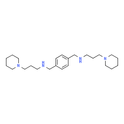 ChemSpider 2D Image | N,N'-[1,4-Phenylenebis(methylene)]bis[3-(1-piperidinyl)-1-propanamine] | C24H42N4