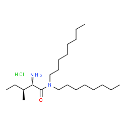 ChemSpider 2D Image | N,N-Dioctyl-L-isoleucinamide hydrochloride (1:1) | C22H47ClN2O