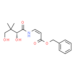 ChemSpider 2D Image | Benzyl (2Z)-3-{[(2R)-2,4-dihydroxy-3,3-dimethylbutanoyl]amino}acrylate | C16H21NO5