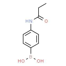 ChemSpider 2D Image | (4-Propionamidophenyl)boronic acid | C9H12BNO3