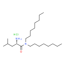 ChemSpider 2D Image | N,N-Dioctyl-L-leucinamide hydrochloride (1:1) | C22H47ClN2O