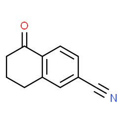 ChemSpider 2D Image | 6-Cyano-1-tetralone | C11H9NO