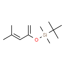 ChemSpider 2D Image | Dimethyl[(4-methyl-1,3-pentadien-2-yl)oxy](2-methyl-2-propanyl)silane | C12H24OSi