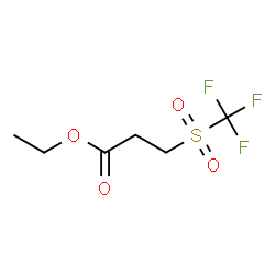 ChemSpider 2D Image | Ethyl 3-[(trifluoromethyl)sulfonyl]propanoate | C6H9F3O4S