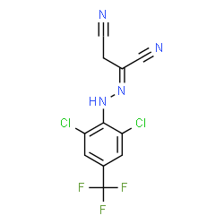 ChemSpider 2D Image | (2E)-2-{[2,6-Dichloro-4-(trifluoromethyl)phenyl]hydrazono}succinonitrile | C11H5Cl2F3N4