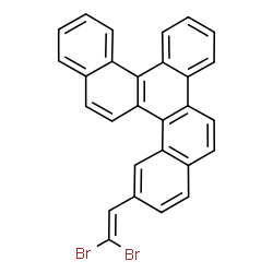 ChemSpider 2D Image | 13-(2,2-Dibromovinyl)dibenzo[c,p]chrysene | C28H16Br2