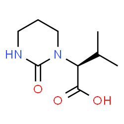 ChemSpider 2D Image | (2S)-3-methyl-2-(2-oxo-1,3-diazinan-1-yl)butanoic acid | C9H16N2O3