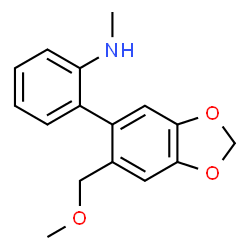 ChemSpider 2D Image | 2-[6-(Methoxymethyl)-1,3-benzodioxol-5-yl]-N-methylaniline | C16H17NO3