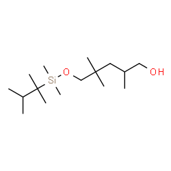 ChemSpider 2D Image | 5-{[(2,3-Dimethyl-2-butanyl)(dimethyl)silyl]oxy}-2,4,4-trimethyl-1-pentanol | C16H36O2Si