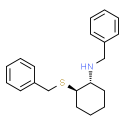 ChemSpider 2D Image | (1R,2R)-N-Benzyl-2-(benzylsulfanyl)cyclohexanamine | C20H25NS