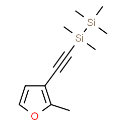 ChemSpider 2D Image | 1,1,1,2,2-Pentamethyl-2-[(2-methyl-3-furyl)ethynyl]disilane | C12H20OSi2
