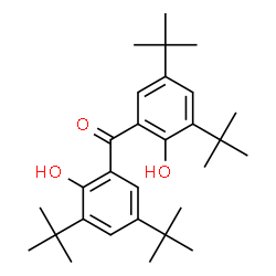 ChemSpider 2D Image | Bis[2-hydroxy-3,5-bis(2-methyl-2-propanyl)phenyl]methanone | C29H42O3