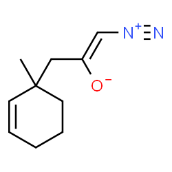 ChemSpider 2D Image | (1Z)-1-Diazonio-3-(1-methyl-2-cyclohexen-1-yl)-1-propen-2-olate | C10H14N2O