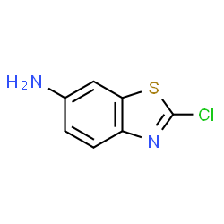 ChemSpider 2D Image | 6-Amino-2-chlorobenzothiazole | C7H5ClN2S