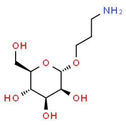 ChemSpider 2D Image | 3-Aminopropyl alpha-D-mannopyranoside | C9H19NO6