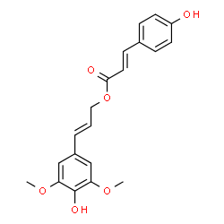 ChemSpider 2D Image | (2E)-3-(4-Hydroxy-3,5-dimethoxyphenyl)-2-propen-1-yl (2E)-3-(4-hydroxyphenyl)acrylate | C20H20O6