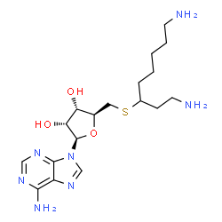 ChemSpider 2D Image | 5'-S-(1,8-Diamino-3-octanyl)-5'-thioadenosine | C18H31N7O3S
