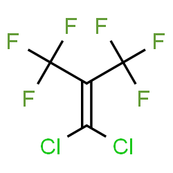 ChemSpider 2D Image | 1,1-Dichloro-3,3,3-trifluoro-2-(trifluoromethyl)-1-propene | C4Cl2F6
