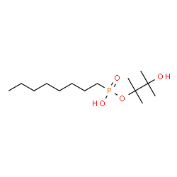 ChemSpider 2D Image | 3-Hydroxy-2,3-dimethyl-2-butanyl hydrogen octylphosphonate | C14H31O4P