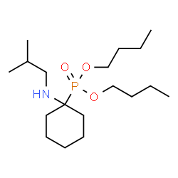 ChemSpider 2D Image | Dibutyl [1-(isobutylamino)cyclohexyl]phosphonate | C18H38NO3P