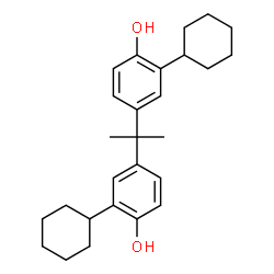 ChemSpider 2D Image | 4,4'-Propane-2,2-diylbis(2-cyclohexylphenol) | C27H36O2