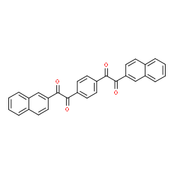 ChemSpider 2D Image | 2,2'-(1,4-Phenylene)bis[1-(2-naphthyl)-1,2-ethanedione] | C30H18O4