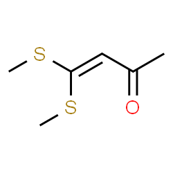 ChemSpider 2D Image | 4,4-Bis(methylsulfanyl)-3-buten-2-one | C6H10OS2