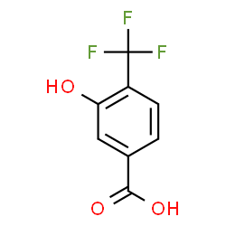ChemSpider 2D Image | 3-Hydroxy-4-(trifluoromethyl)benzoic acid | C8H5F3O3